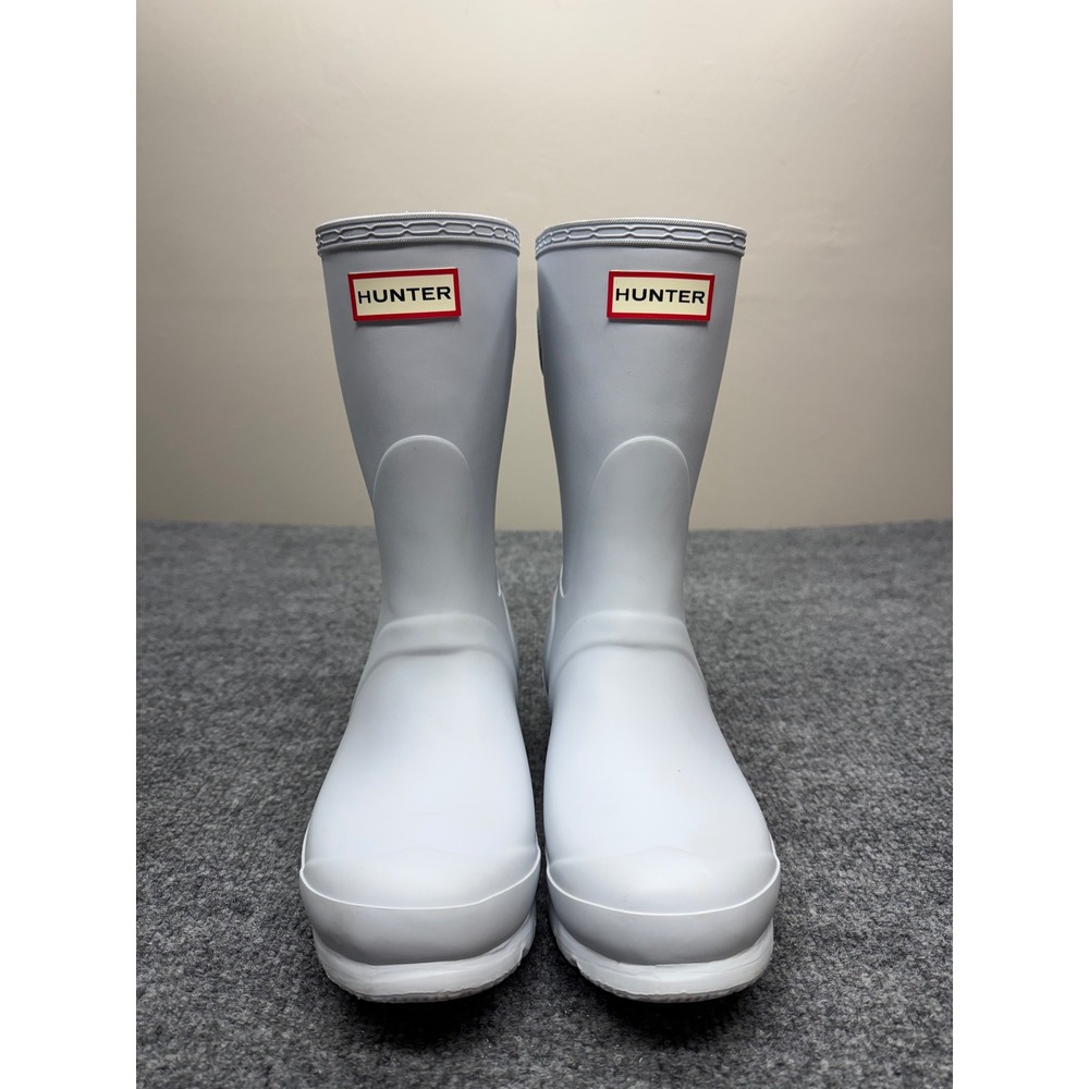 Hunter Original Back Adjustable Short Rain Boots Ice Blue WFS1013RMA Womens 7